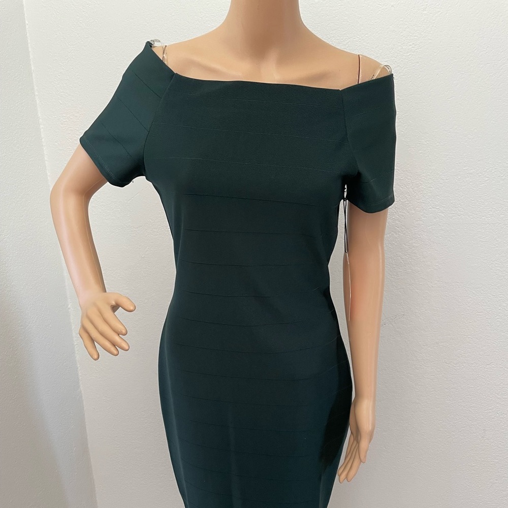 Forest green bandage dress